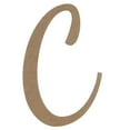 thumbnail image 1 of Wooden Letter Unfinished, DancingScript Font, Craft Cutout, 1 of 2
