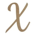 thumbnail image 1 of Wooden Letter Unfinished, DancingScript Font, Craft Cutout, 1 of 3