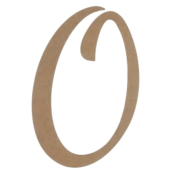 Wooden Letter Unfinished, DancingScript Font, Craft Cutout