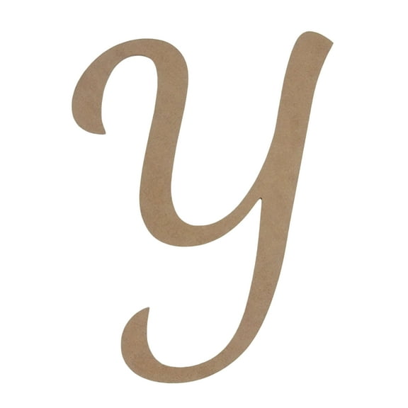 Wooden Letter Unfinished, DancingScript Font, Craft Cutout