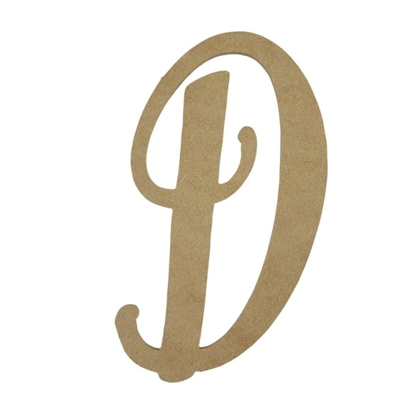 Wooden Letter Unfinished, Emillia Font, Craft Cutout