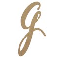 thumbnail image 1 of Wooden Letter Unfinished, Emillia Font, Craft Cutout, 1 of 2
