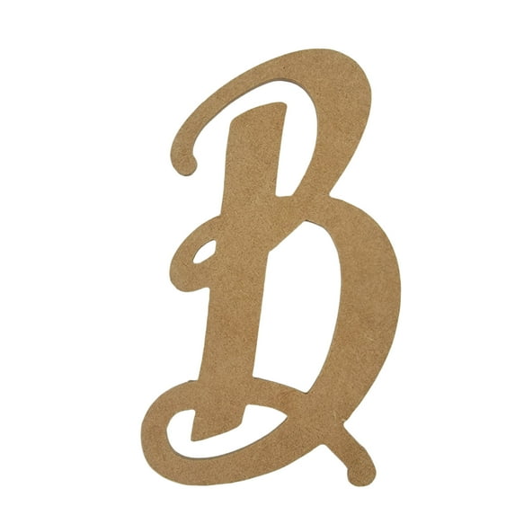 Wooden Letter Unfinished, Emillia Font, Craft Cutout