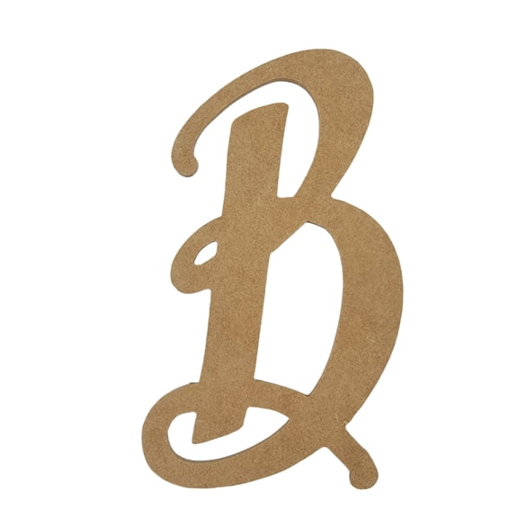 Wooden Letter Unfinished, Emillia Font, Craft Cutout