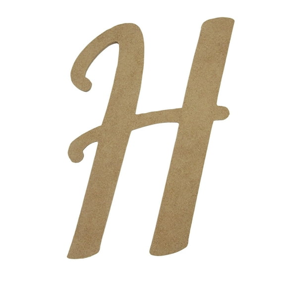 Wooden Letter Unfinished, Emillia Font, Craft Cutout
