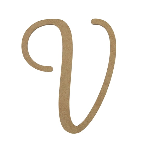 Wooden Letter Unfinished, Fairybells Font, Craft Cutout