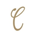 thumbnail image 1 of Wooden Letter Unfinished, Fameliya Font, Craft Cutout, 1 of 3