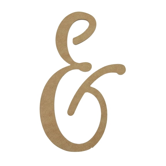 Wooden Letter Unfinished, Freestyle Font, Craft Cutout