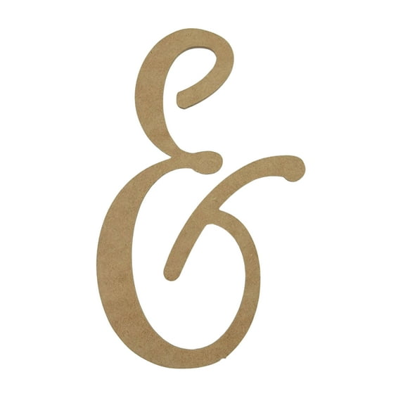 Wooden Letter Unfinished, Freestyle Font, Craft Cutout