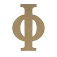 thumbnail image 1 of Wooden Letter Unfinished, Greek Font, Craft Cutout, 1 of 2