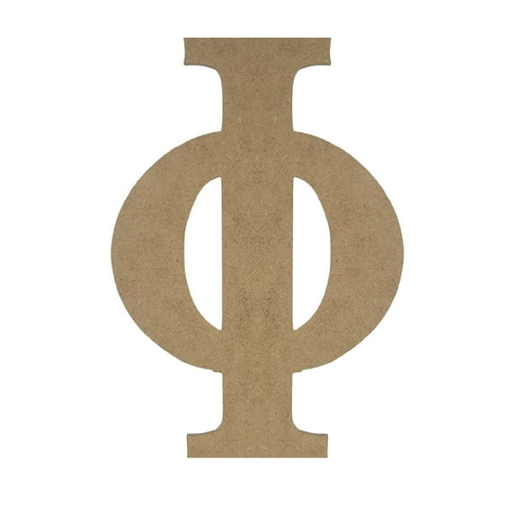 Wooden Letter Unfinished, Greek Font, Craft Cutout