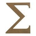 thumbnail image 1 of Wooden Letter Unfinished, Greek Font, Craft Cutout, 1 of 2