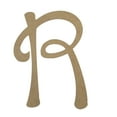 thumbnail image 1 of Wooden Letter Unfinished, Happy Days Font, Craft Cutout, 1 of 3