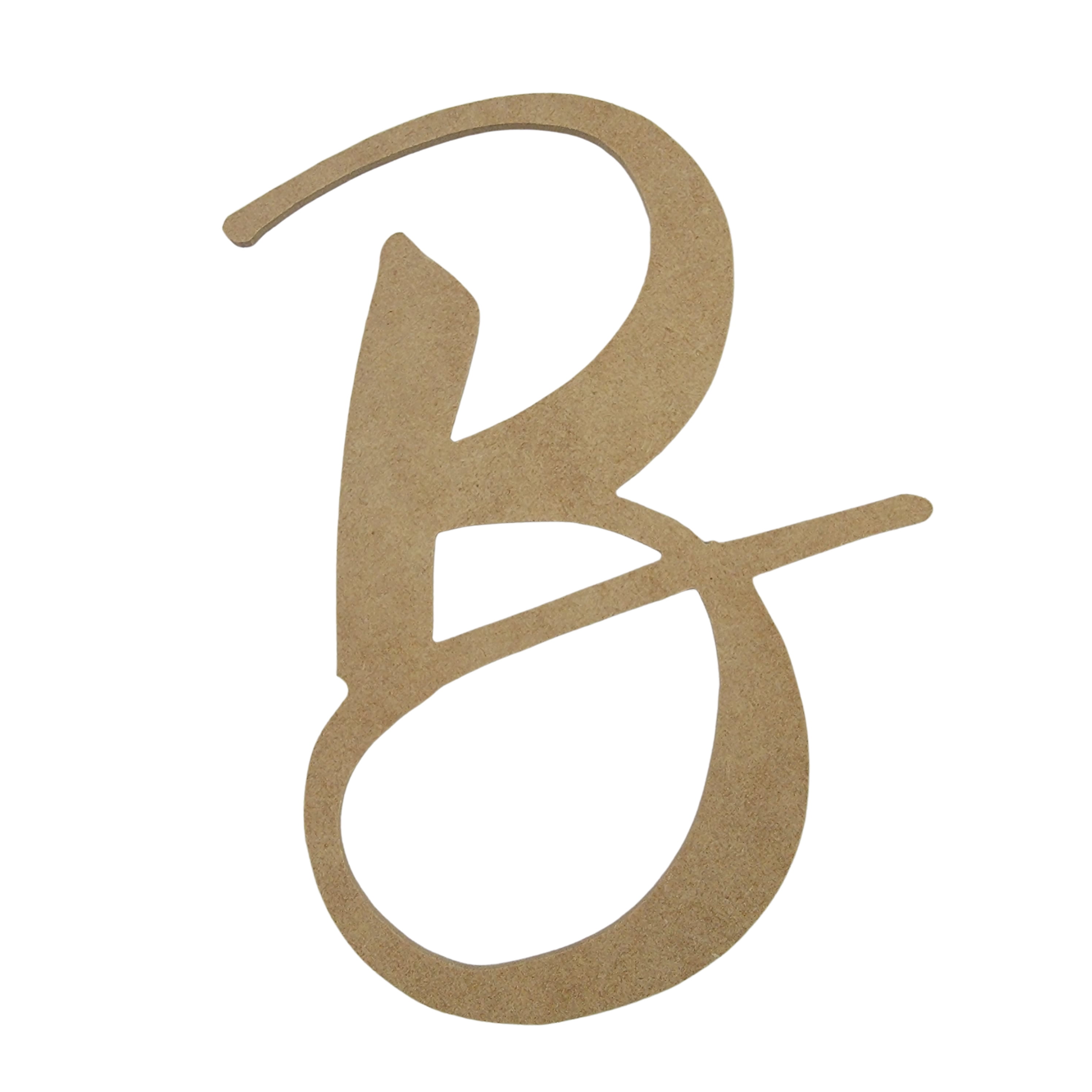 Wooden Letter Unfinished, King Basil Font, Craft Cutout - Walmart.com