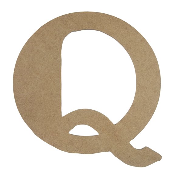 Wooden Letter Unfinished, Lemon Drop Font, Craft Cutout