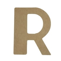 Wooden Letter Unfinished, Lemon Drop Font, Craft Cutout