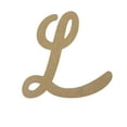 thumbnail image 1 of Wooden Letter Unfinished, Marvelous Font, Craft Cutout, 1 of 2