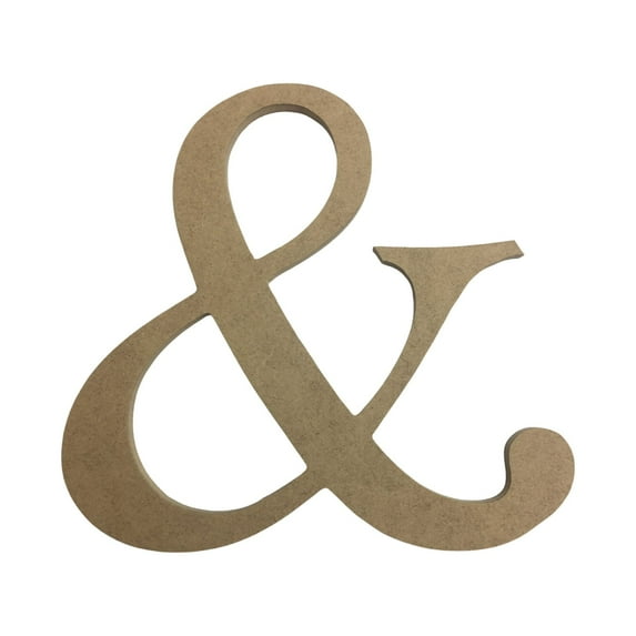 Wooden Letter Unfinished, Monotype &, Craft Cutout