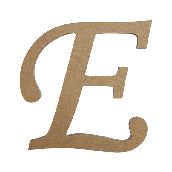 Wooden Letter Unfinished, Monotype Font, Craft Cutout