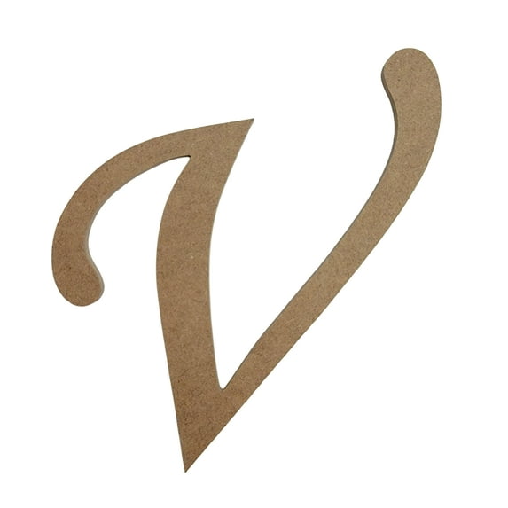 Wooden Letter Unfinished, Monotype Font, Craft Cutout