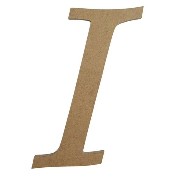 Wooden Letter Unfinished, Monotype Font, Craft Cutout