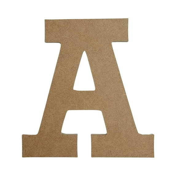 Wooden Letter Unfinished, Rockwell Font, Craft Cutout