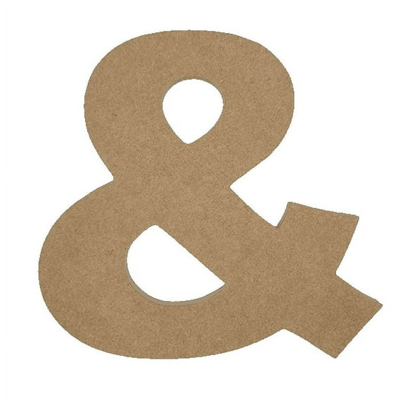 Wooden Letter Unfinished, Rustler &, Craft Cutout