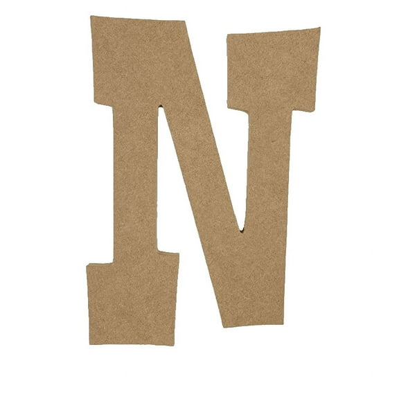 Wooden Letter Unfinished, Rustler Font, Craft Cutout