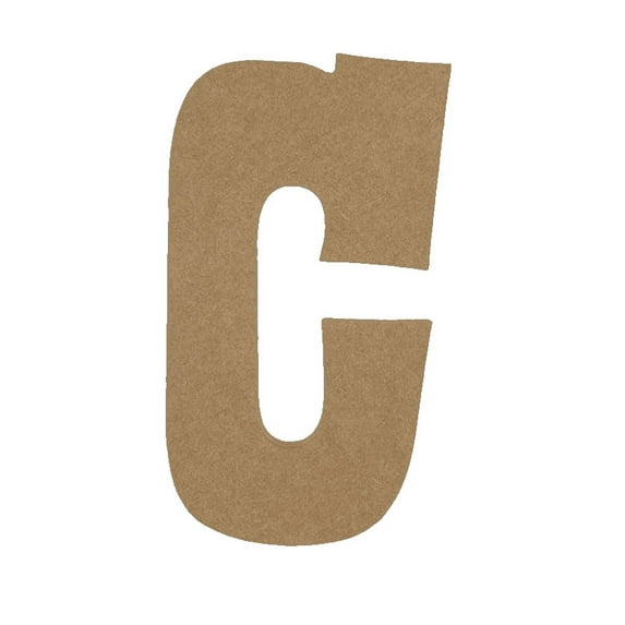 Wooden Letter Unfinished, Rustler Font, Craft Cutout
