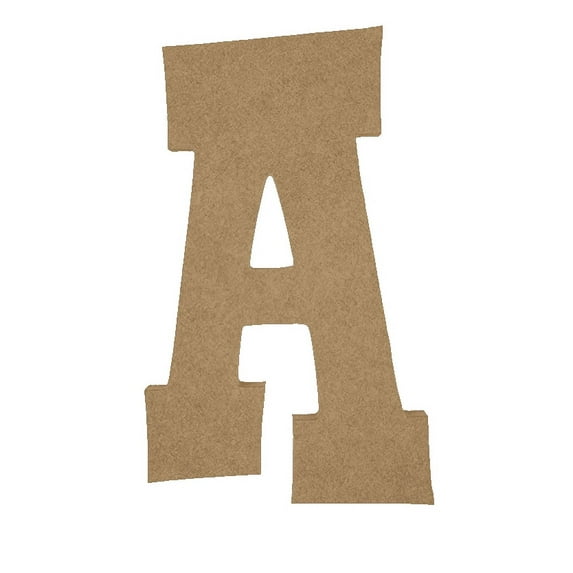 Wooden Letter Unfinished, Rustler Font, Craft Cutout