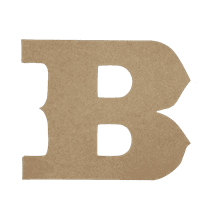 Wooden Letter Unfinished, Saddlebag Font, Craft Cutout