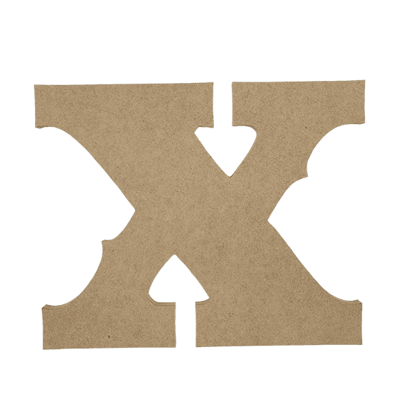 Wooden Letter Unfinished, Saddlebag Font, Craft Cutout