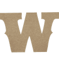 thumbnail image 1 of Wooden Letter Unfinished, Saddlebag Font, Craft Cutout, 1 of 3