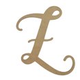 thumbnail image 1 of Wooden Letter Unfinished, Starfish Font, Craft Cutout, 1 of 2