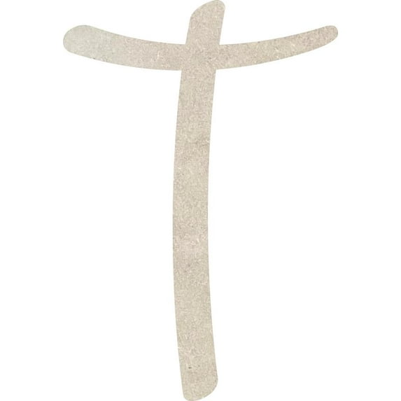 Wooden Letter Unfinished T, Paintable 14'' Tall Small Wood Letter Love Is In The Air