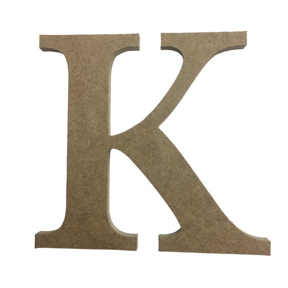 Wooden Letter Unfinished, Times Font, Craft Cutout