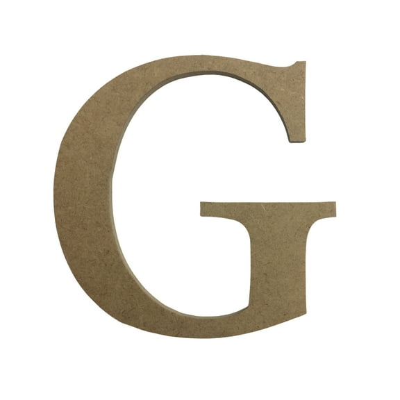 Wooden Letter Unfinished, Times Font, Craft Cutout