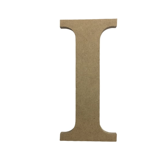 Wooden Letter Unfinished, Times Font, Craft Cutout