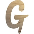 thumbnail image 1 of Wooden Letter Unpainted G, Wood Craft 8'' Tall Alphabet A-Z Letter, 1 of 1
