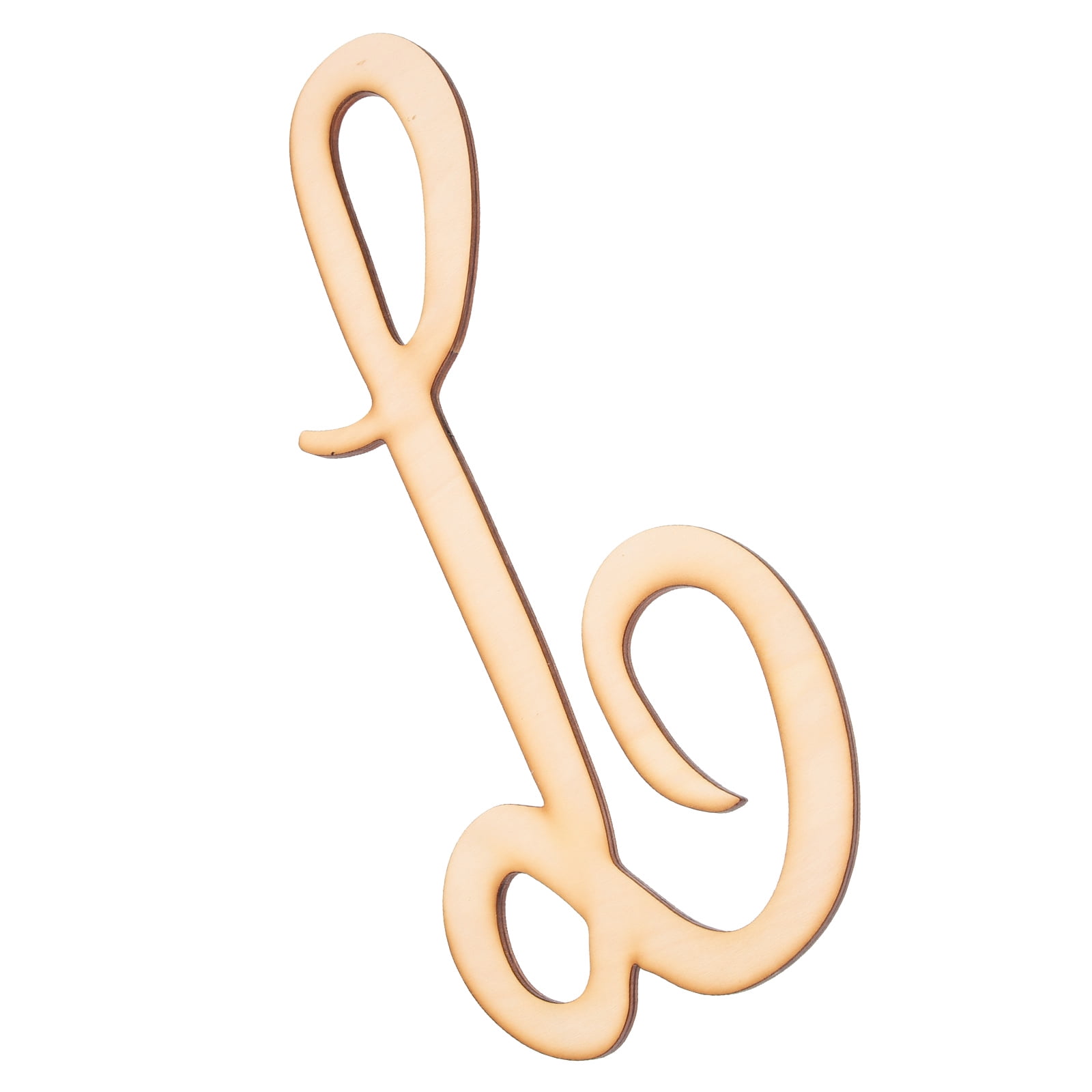 Wooden Letter Wall Decor Cursive Wooden Unfinished Letter Large Wood