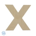 thumbnail image 1 of Wooden Letter X Cutouts 12", Pack of 3 Wooden Letters for Wall Decor, Home Decor, Crafts, and Party Decorations by Woodpeckers, 1 of 5