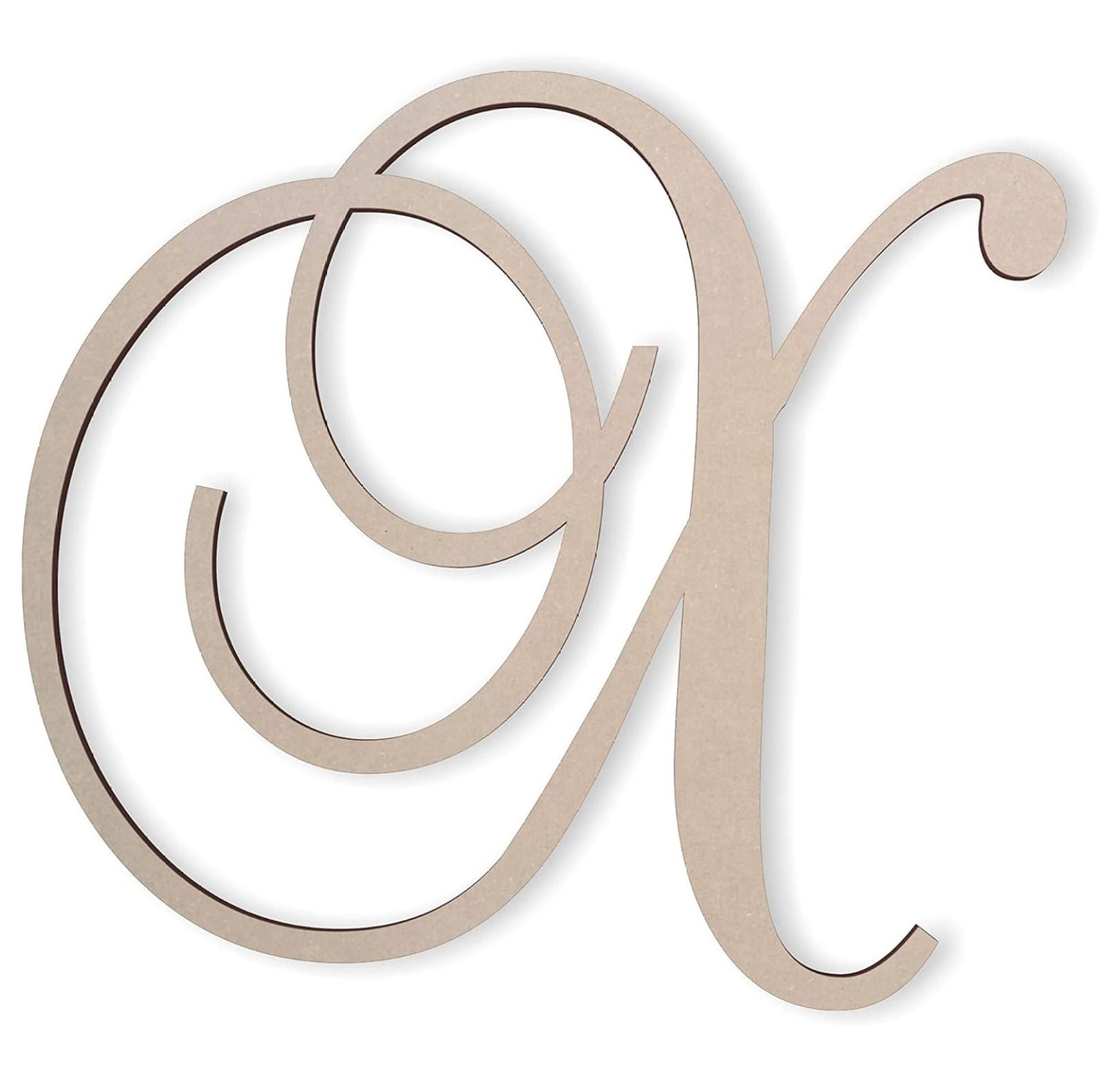 Wooden Letter X, Wooden Wall Hanging, Large Wooden Letters, Cursive ...