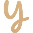 thumbnail image 1 of Wooden Letter (Y) Unfinished Craft, 6'' Tall Paintable DIY, Script Bright Candy Font, 1 of 3