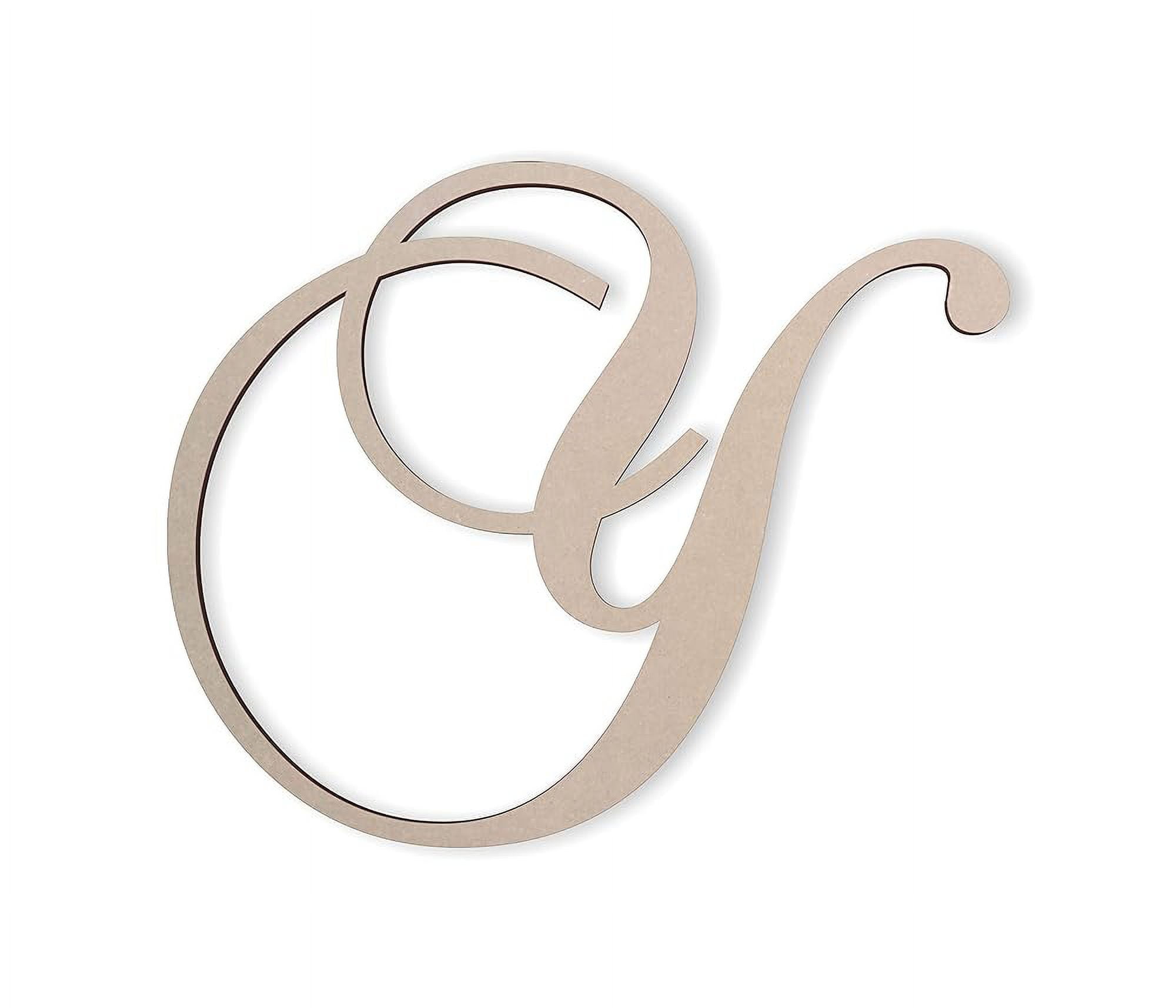 Wooden Letter Y, Wooden Wall Hanging, Large Wooden Letters, Cursive