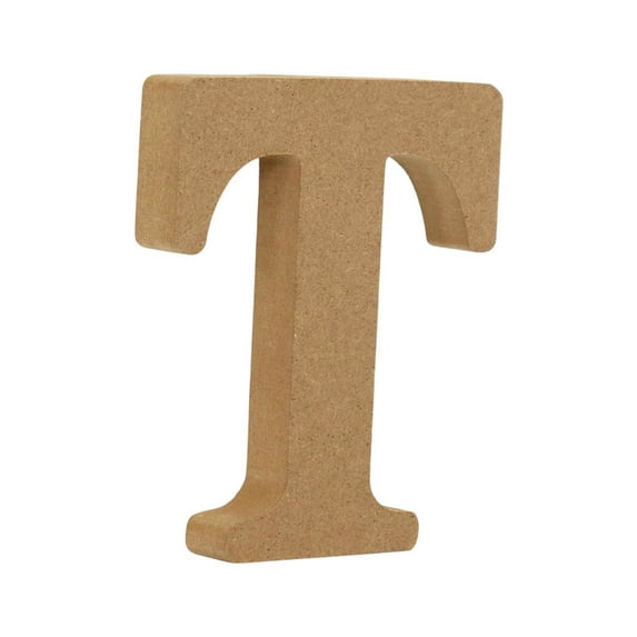 Wooden Letters 4 Inch - Unfinished Natural Wood Alphabet Letters for Crafts, Home Wall Decor, Wedding & Party Signage - Marquee Style Standing Letters for DIY Customization