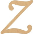 thumbnail image 1 of Wooden Letters Cheap, Unfinished 4'' Tall Monotype Z, MDF Wood, 1 of 2