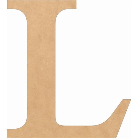 Awesome Life Craft Unfinished Wood Letters - Letter L