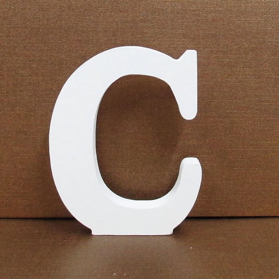 Wooden Letters, Gaqring Freestanding White Alphabet Decor, 8cm Tall Wooden Letters for Wedding Birthday Party Home Decorations, White