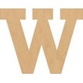 thumbnail image 1 of Wooden Letters Paintable, Unfinished 14'' Rockwell W, Alphabet DIY Kids, 1 of 5
