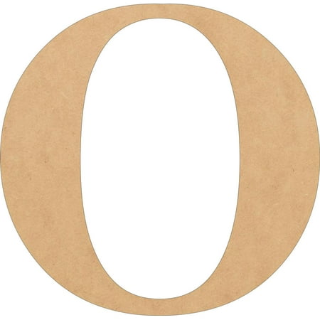Wooden Letters, Unfinished 2'' Tall Alphabet O, Wooden Craft Letter